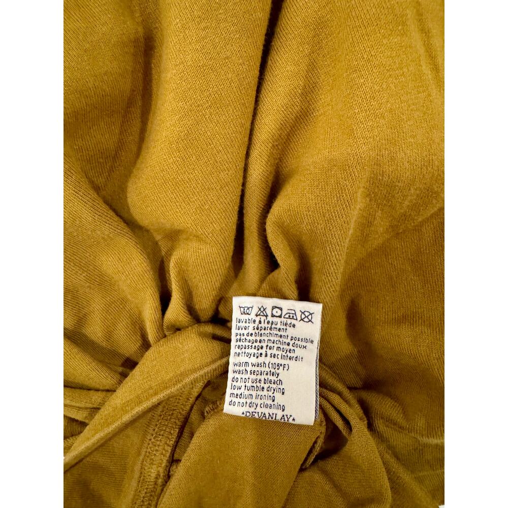 Lacoste Devanlay Men's Cotton Pullover Hoodie Sz 4/M Mustard Olive Preppy French - Picture 9 of 13